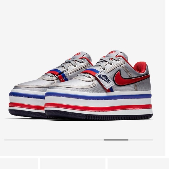 red white and blue platform sneakers